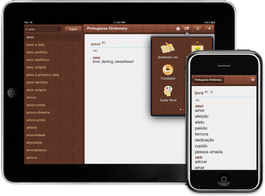 Portuguese Dictionary for iPhone, iPad Portuguese Dictionary for iPhone, iPad